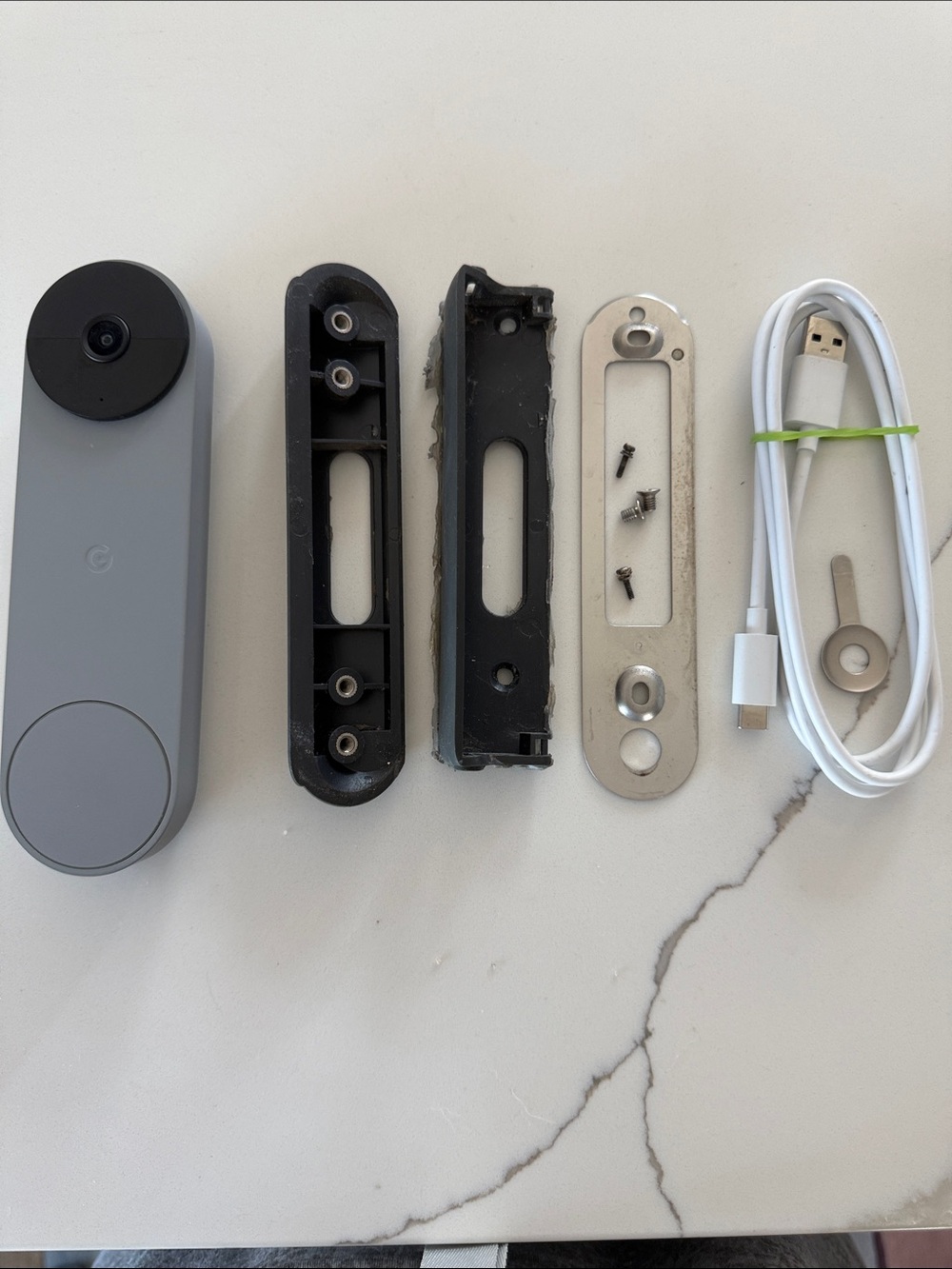 Replacement Doorbell Parts Kit for google - Gray/Black